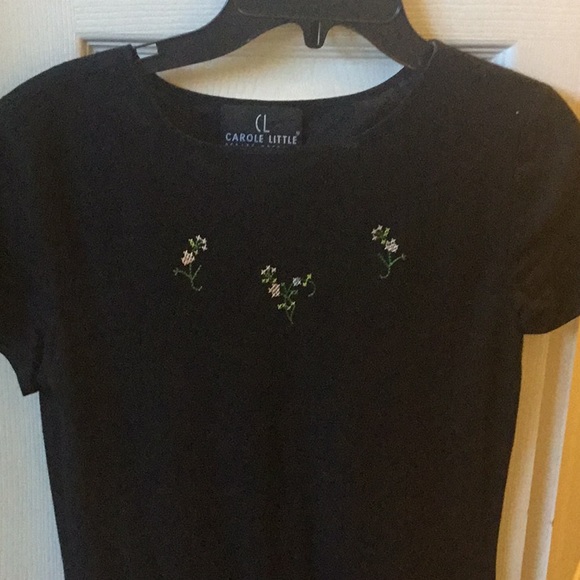 Carole Little Linen cross-stitch detailed dress - Picture 2 of 5